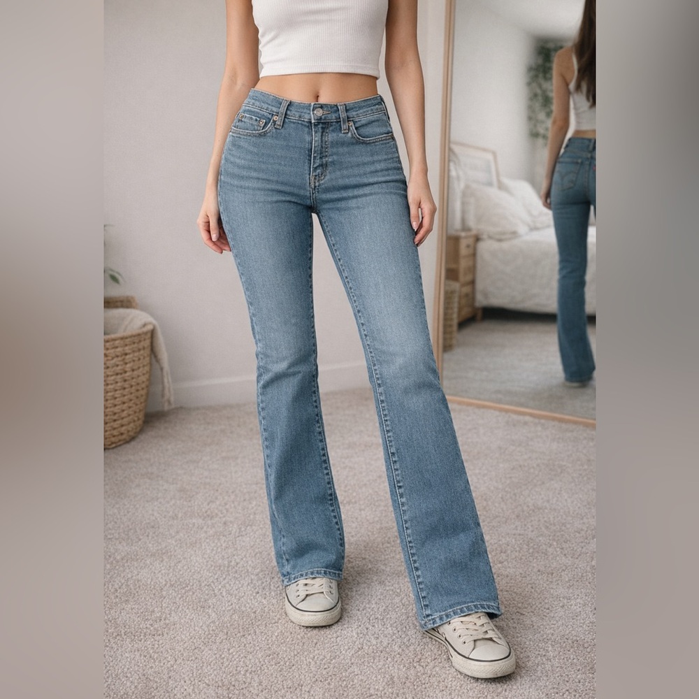Vintage Levi's 512 Women's Mid-Rise Boot Cut Sliming Jeans
